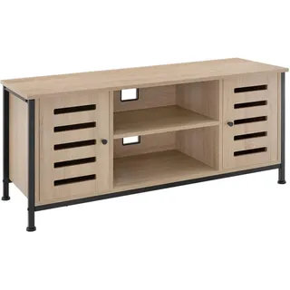 Tectake Carlow TV-Board 110 x 41,5 x 50,5 cm Eiche Sonoma Holzwerkstoff