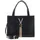 Divina Shopping Bag Leather Black/Gold