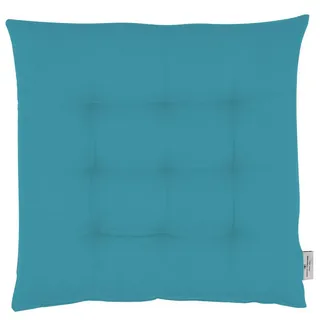 Tom Tailor Sitzkissen MIT 9 Punkt-Steppung Dove , Petrol , Textil , 40x5x40 cm , Oeko-Tex® Standard 100 , Heimtextilien, Wohntextilien, Sitzkissen