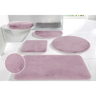 Badematte OTTO HOME "Rabbit Badematten, Badvorleger, Badezimmer Teppich" Gr. 2, rosa, H:30mm, Polyester, Badematten, Badematte, Kaninchenfell-Haptik, Badteppich, rechteckig, rund & als 3-tlg. Set
