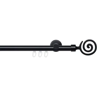 Gardinenstange LIEDECO "Innenlaufgarnitur 20 mm Blues Eric" Gr. 1, schwarz, L:120cm Ø:2mm, Eisen, Gardinenstangen, Gardinenstange, Gardinenstange Komplett