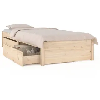 vidaXL Bett mit Schubladen 90x200 cm