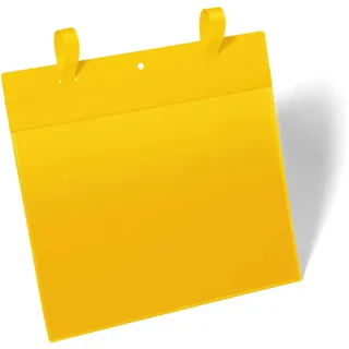 Durable Gitterboxtasche mit Laschen A4 quer, Packung à 50 Stück, Gelb, 175104