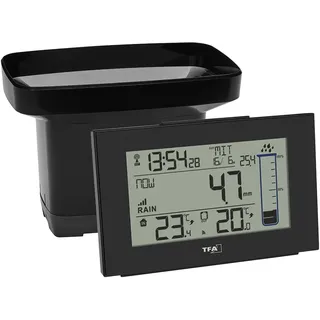 TFA Funk-Regenmesser Splash Schwarz 47.3006.01