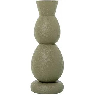 Tischvase, Metall, matt, Grün, 60 x 24 x 4 cm