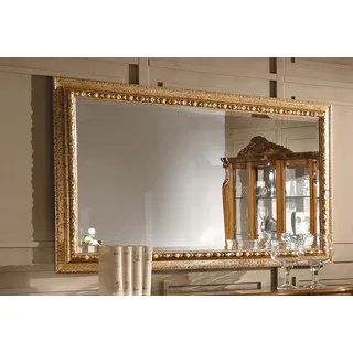 Gold Spiegel Design luxus xxl Wandspiegel Holz Rahmen Barock Stil Italien Neu - Gold
