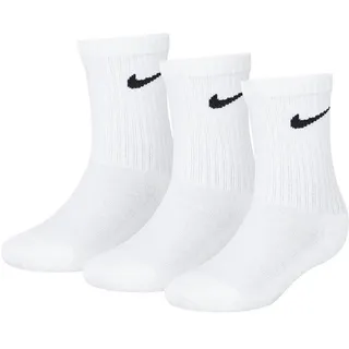Nike Kinder Basic Pack Crew 3Pk Socken, White, 5/7 Jahre