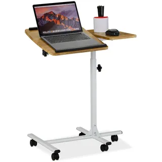 Relaxdays Laptoptisch , Multicolor , Metall, Holzwerkstoff, Kunststoff , 61x88x40 cm , Büromöbel, Schreibtische, Laptoptische