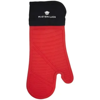 MasterClass Single-Ofenhandschuh, Silikon-Ofenhandschuh mit Baumwollmanschette, strapazierfähig, ultimativer Hitzeschutz, schmutzabweisend & waschmaschinenfest