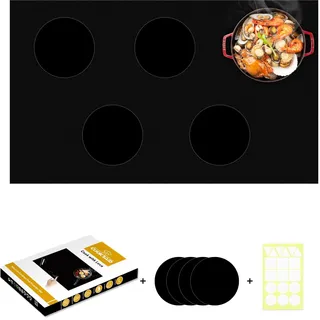 Cook's Aid Neu Upgegradet Induktionsmatte 78x52cm | Herdabdeckplatte | Herdabdeckung Glaskeramikkochfeld | 300°C (572°F) hitzebeständig | Power Boost kompatibel | Verhindert Topfrutschen & Kratzer