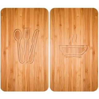 Wenko Herdabdeckplatte Universal Mod. Lunch 30 x 52 cm beige