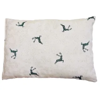 myZirbe Zirbenkissen Hirsch grün befüllt mit Zirbenspänen aus Zirbenholz 30x20cm