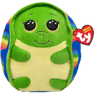 TY Shruggie Schildkröte Squish a Boo 10 Zoll - Squishy Beanies für Kinder, weiche Babyspielzeuge aus Plüsch - Sammlerfreundliche kuschelige Teddybären