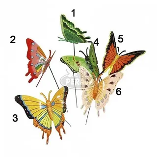 Schmetterlinge IN Kunststoff für Dekoration Vasen und Garten