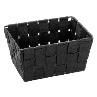 Wenko Aufbewahrungskorb Adria Mini 19 x 9 x 14 cm schwarz