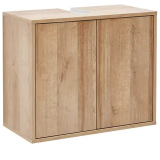 Fackelmann Waschbeckenunterschrank Finn 60 x 50 x 30,5 cm Braun