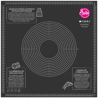 Sallys Silikon Backmatte / Gewebematte