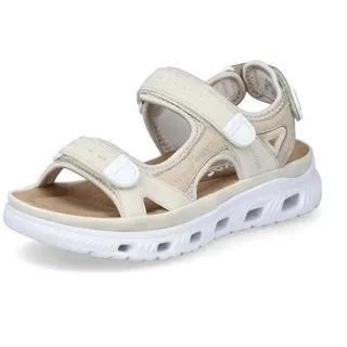 Rieker Damen Klassische Sandalen 64074, Frauen Sandalen,Freizeitschuhe,Sommerschuhe,offene Schuhe,Strandschuhe,beige (60),39 EU / 6 UK
