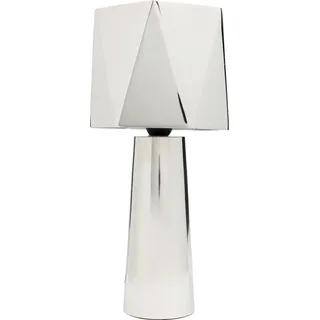 Kare Design Tischlampe Martha Silber, 38cm Höhe, Eckig, Metall, Moderne Tischlecuhte, Schlafzimmer, Büro, keine Leuchtmittel inklusive, 38x17x17 cm (HxBxT)