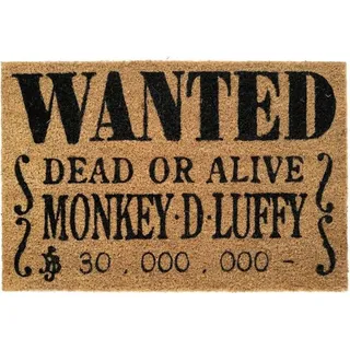 Grupo Erik One Piece Wanted Monkey D Luffy Fuß matte - Beige