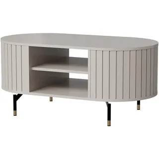 Beautysofa Couchtisch Zalia mit Ablagefächern für Wohnzimmer, im Retro-Stil, Kaschmir , Holzwerkstoff , 104x47x56 cm , Wohnzimmer, Wohnzimmertische, Couchtische