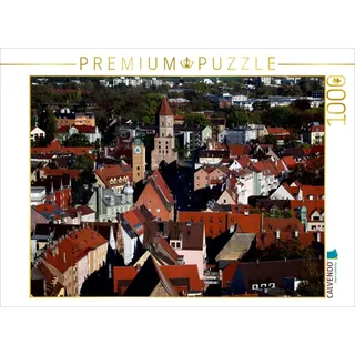CALVENDO Puzzle Jakobervorstadt, Augsburg, Deutschland 1000 Teile Puzzle quer | Lege-Größe cm Foto-Puzzle für glückliche Stunden