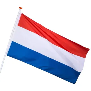 Boland 74316 - Deko-Fahne Niederlande, 1 Stück, Größe 90 x 150 cm, Holland, Flagge, Fußball, Weltmeisterschaft, Europameisterschaft, Dekoration, Banner, Wanddekoration, Mottoparty
