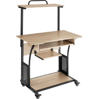 Tectake Schreibtisch Fife Eiche Sonoma / Braun