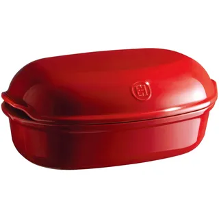 Emile Henry EH349501 Brot, handgefertigt, Keramik, Rot, Grand Cru, 5 Liter