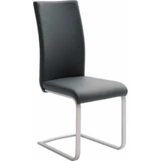 MCA Furniture Freischwinger Paulo 1 Kunstleder schwarz 4er Set
