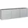 Hochbeet 240 x 40 x 77 cm Silber
