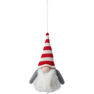 OBI Hänge-Wichtel Polyester Rot-Weiß 17 cm
