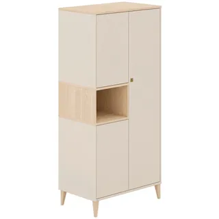 Paidi Kinderkleiderschrank Mila & Ben 94,8 x 205,8 x 58,2 cm Holz beige
