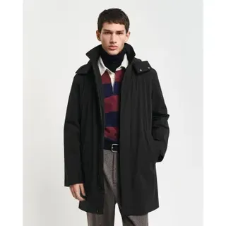 Gant für Herren. 7006451 Schwarzer Steppmantel (M), Lässig, Polyamid