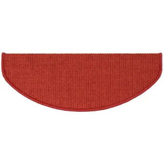 OTTO home Stufenmatte "Natur" halbrund 8 mm Höhe 100% Sisal, große Farbauswahl, selbstklebend, auch als Set 15 Stück, rot