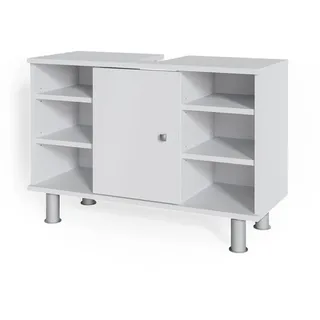 Vicco Waschbeckenunterschrank Fynn, 80 x 54 cm, Weiß - Weiß