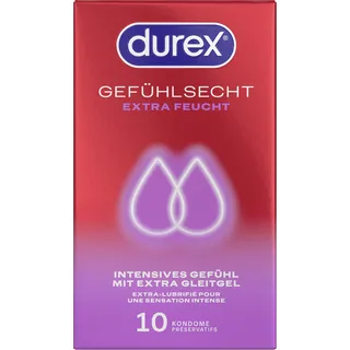 DUREX Gefühlsecht Extra Feucht, 10 St.