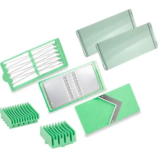 Genius Nicer Dicer Exclusive Gemüsereibe 5-tlg. Grün