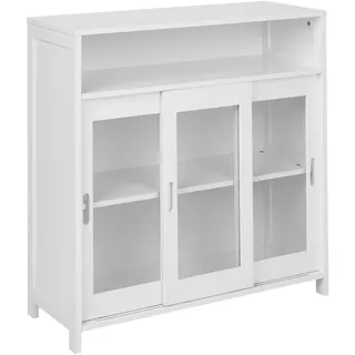 Beliani Sideboard 86 x 86 x 32 cm Weiß