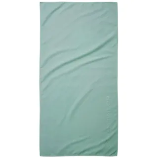 TOM TAILOR Fitnesstuch, 70x140 cm, 80% Polyester, 20% Polyamid/ Microfaser, mit feiner Kettelnaht und Logoprägung, SPORTS TOWEL Türkis (Fresh Sage)