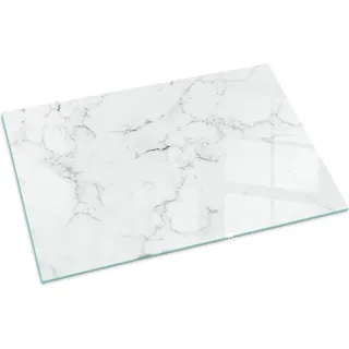 Marmormuster mit Aderung – Glasbodenplatte für – Kaminofen – Kaminplatte Glas – Schutzglas – Funkenschutzplatte –Glasbodenplatte Feuerfeste – Hitzeschutzplatte – Bodenschutz aus Glas – 100x70 cm