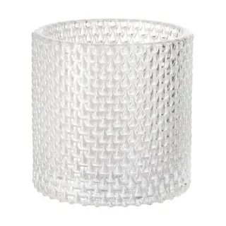 DUNI Kerzenhalter Calm Teelichthalter aus Glas , Kerzenständer aus der Serie Calm, Maße (Ø x H): 80 x 80 mm, 1 Karton = 6 x 1 Stück, klar