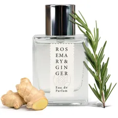 Jean & Len Rosemary & Ginger Eau de Parfum, würzig-frischer Duft nach Rosmarin & Ingwer, hergestellt in Manufakturarbeit, minimalistische Glasflasche, Parfum für Damen und Herren, 30 ml