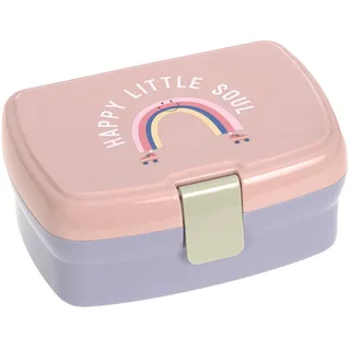 Lässig Lunchbox Brotdose mit herausnehmbarer Unterteilung, BPA-frei/Rainbow