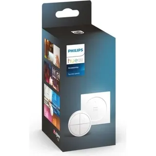 Philips Hue Tap Dial Switch Fernbedienung, Weiß, Mehrere Räume, Alexa kompatibel, Innenbereich