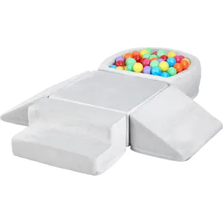 Vevor Softbausteine, 5-teiliges Set, Schaumstoffbausteine für Kinder von 6 Monaten bis 3 Jahren, mit Bällebad (Bälle nicht im Lieferumfang enthalten), Indoor-Kletter- und Krabbelaktivitätsspielset