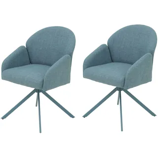 HELA Armlehnstuhl »HOLLY« (Set) 2 Stk.360° drehbar, Armlehnen, Gestell angepasst, Swing Back Komfortrücken