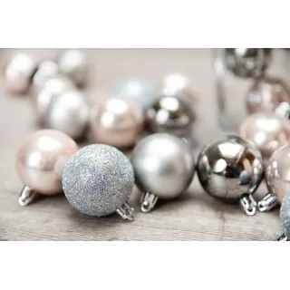 Heitmann Deco Kugel-Sortiment, Taupe/Silber/Braun