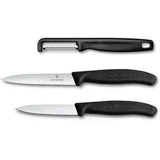 Victorinox Swiss Classic Gemüsemesser Set 3-tlg. Schwarz