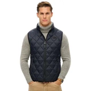 Superdry Diamond Quilt Fuji Lite Weste - Eclipse Navy - S